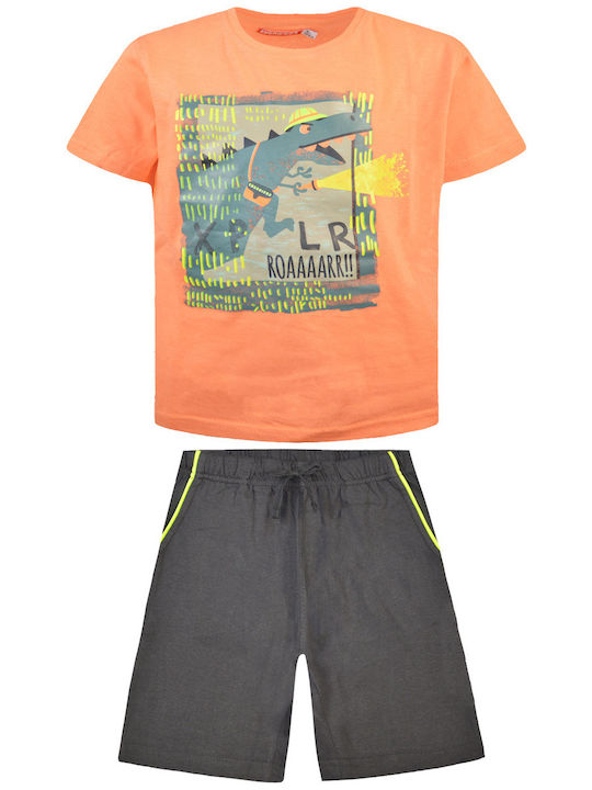 Energiers Kids Set with Shorts Summer 2pcs olive oil