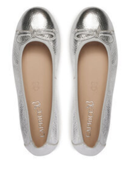 Damen Ballerinas in Silber Farbe