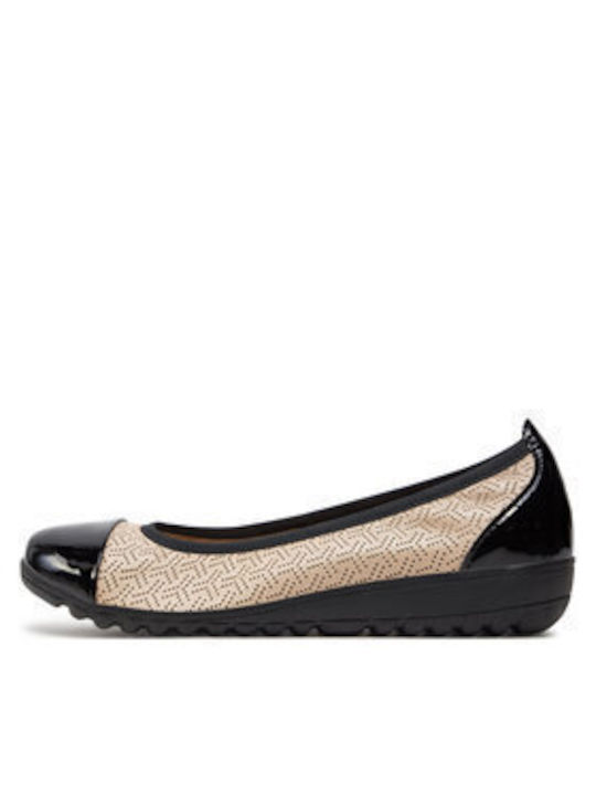 Damen Ballerinas in Beige Farbe