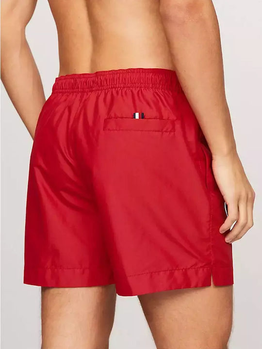 Tommy Hilfiger Men's Swimwear Shorts Red Striped