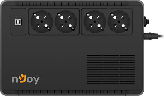 NJOY Soter 600 UPS Line-Interactive 600VA 360W με 4 Schuko Πρίζες
