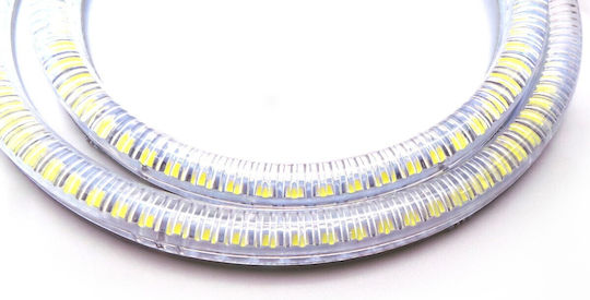 Στεφάνια Angel Eyes Φαναριoύ Αυτοκινήτου 12V BMW Σειρά 3 (E90) Λευκό Χρώμα 4τμχ