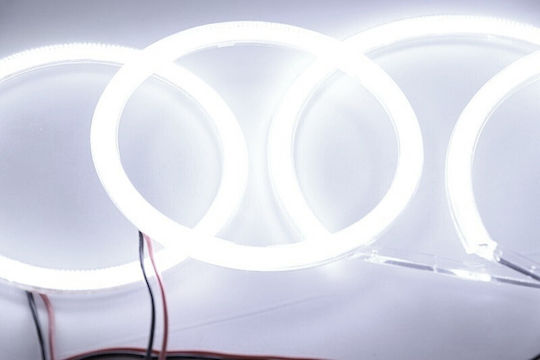 Στεφάνια Angel Eyes Φαναριoύ Αυτοκινήτου 12V BMW Σειρά 3 (E90) Λευκό Χρώμα 4τμχ