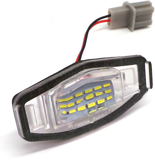 Honda License Plate Lamps Led 2x550lm, Set Of 2 Pcs
