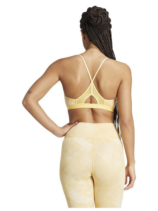 adidas Women's Sports Bra without Padding Yellow