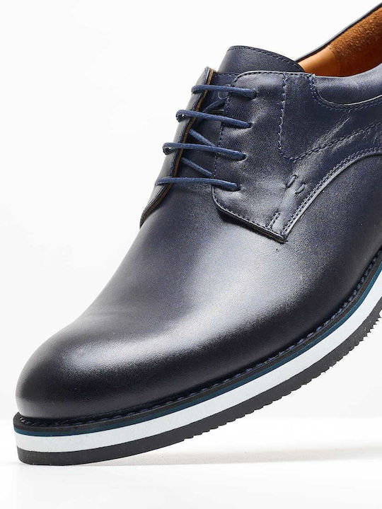 Vice Footwear Men's Leather Casual Shoes Blue