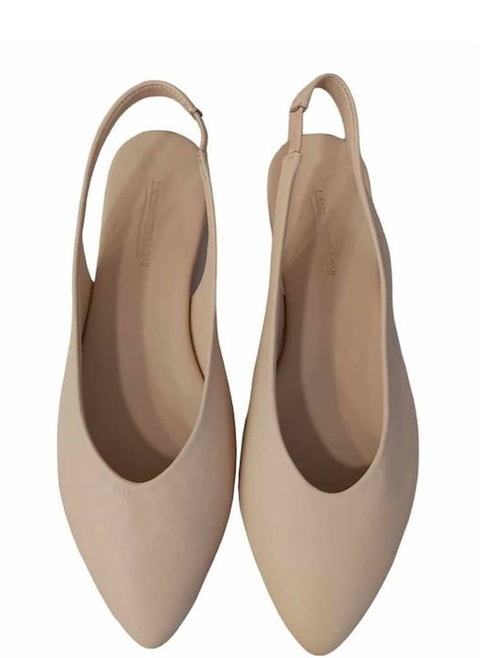 Laura Ferragni Damen Flache Sandale Nude - Puder