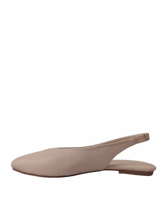 Laura Ferragni Γυναικείο Flat Πέδιλο Nude - Πούδρα