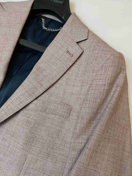 Monte Napoleone Men's Suit Jacket Pink