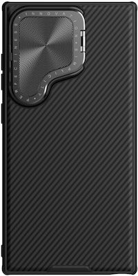 Samsung Galaxy S24 Ultra 5g Nillkin Camshield Prop Magnetic Series Back Case with Camera Protection and Support Base made of Premium Tpu Black