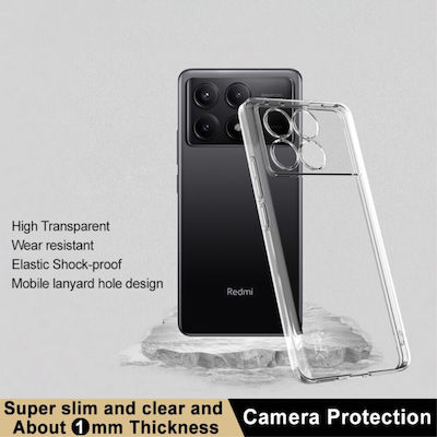 Hülle für Xiaomi Poco X6 Pro 5G Imak UX-5 Serie Weiches TPU Transparent Rückseite