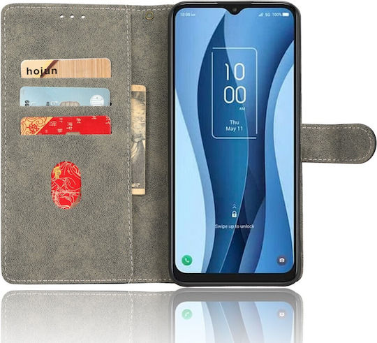 Tcl 40 Nxtpaper 5g Case Mad Mask Rfid Blocking V2 Wireless Card Reading Protection Leather with Stand, Card Slots and Magnetic Clasp Blue