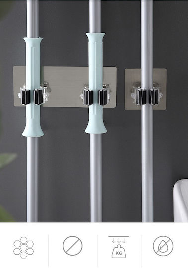 Suport adeziv pentru mopuri, mopuri sau accesorii pentru bucătărie și baie, negru premium, oferte originale