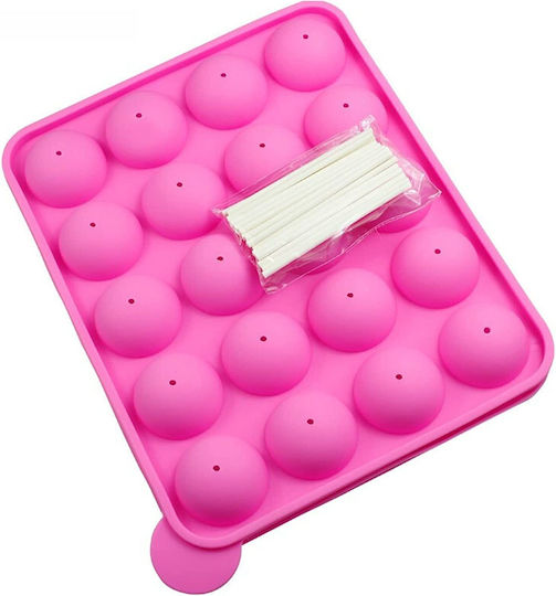 Formă de Patiserie pentru Chec Rotund din Silicon 18x22.5buc 1buc