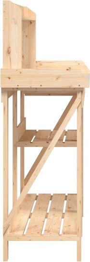 vidaXL Blumentopf-Regal Holz Braun 110cmx45cmx125cmcm.