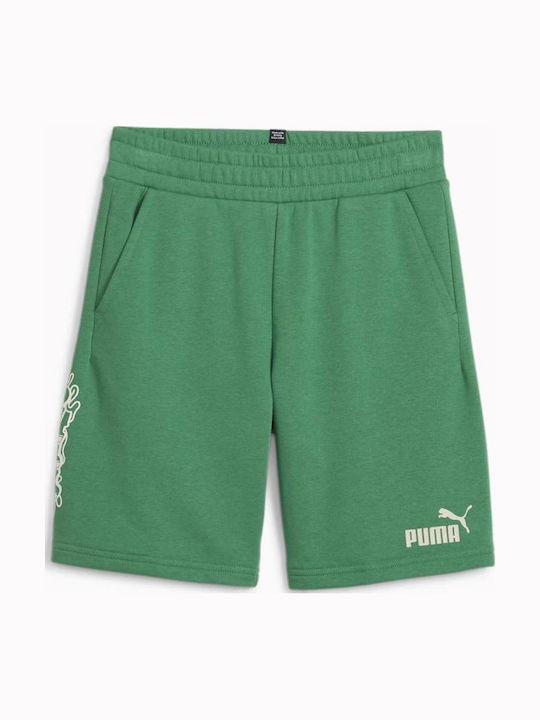 PUMA Kids' Athletic Shorts/Bermudas Ess+ B GREEN