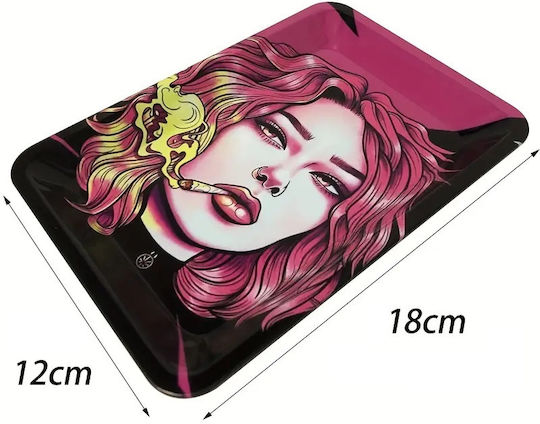 Panora Rolling Tray 140mm 14cm Ροζ