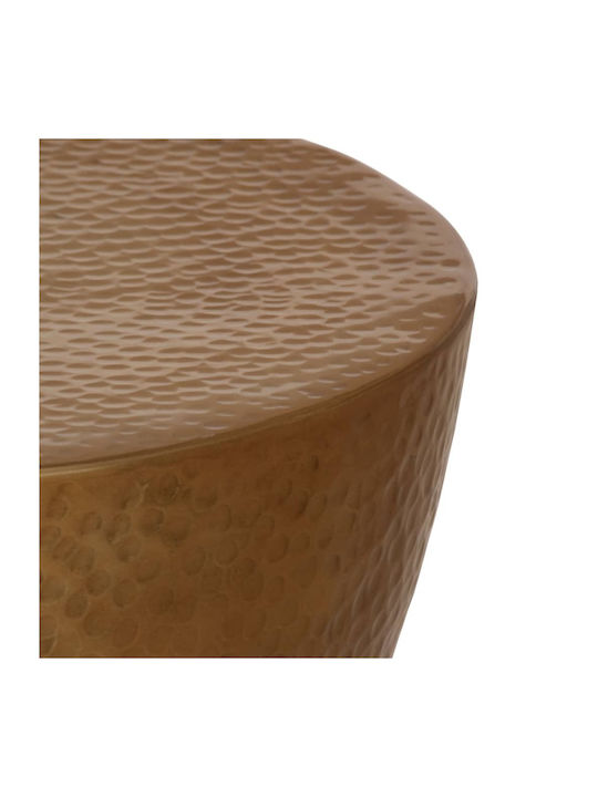 Round Aluminum Bronze Side Table 50x50x30 cm
