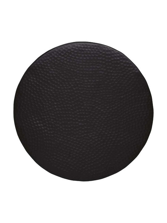 Round Aluminum Side Table Black M50xD50xH30cm