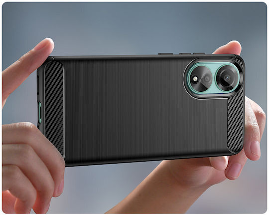 Back Cover Πλαστικό / Σιλικόνης Μαύρο (Oppo A78 4G)