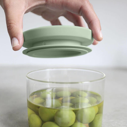 Brabantia Σετ 3τμχ Βάζα Γενικής Χρήσης με Καπάκι Γυάλινο Γκρι 1000ml Brabantia Σετ 3τμχ Βάζα Γενικής Χρήσης με Καπάκι Γυάλινο Γκρι 1000ml