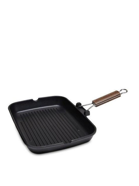 Zanetti Easy Grill Aluminum Grill Pan with Non-Stick Coating 35cm