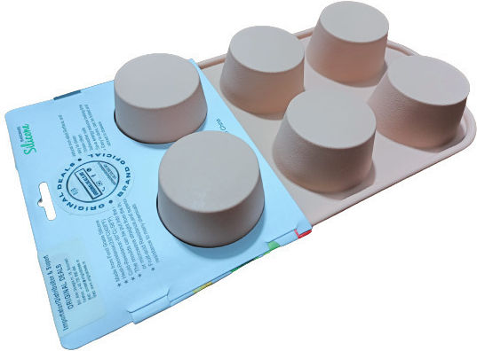 Formă de Patiserie pentru Cupcakes/Muffins din Silicon 6 Locuri 30x18buc 1buc