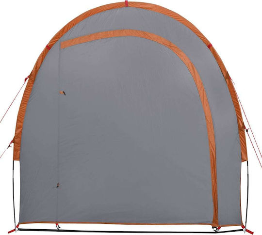 vidaXL Καλοκαιρινή Σκηνή Camping Τούνελ Πορτοκαλί για 4 Άτομα 178x183x178εκ.