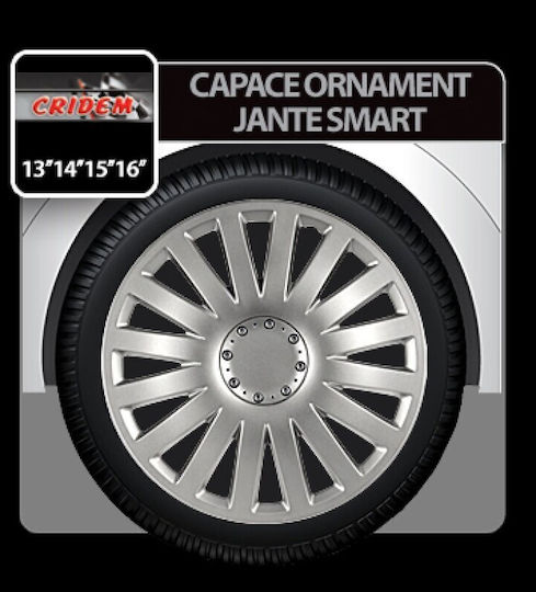 Radzierblenden Smart 4Stück - Silber - 15''