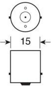 12v - R10w - 10w Poziția Ba15s 1buc Narva