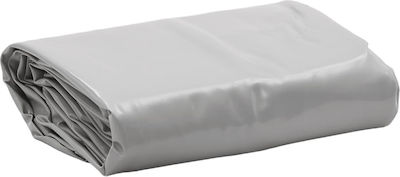 vidaXL Round Waterproof Tarpaulin 600gr/m² with Diameter 5m. Heavy Duty Gray