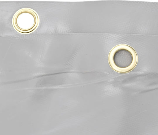 vidaXL Αδιάβροχος Μουσαμάς 600gr/m² 5x5μ. Βαρέως Τύπου Γκρι