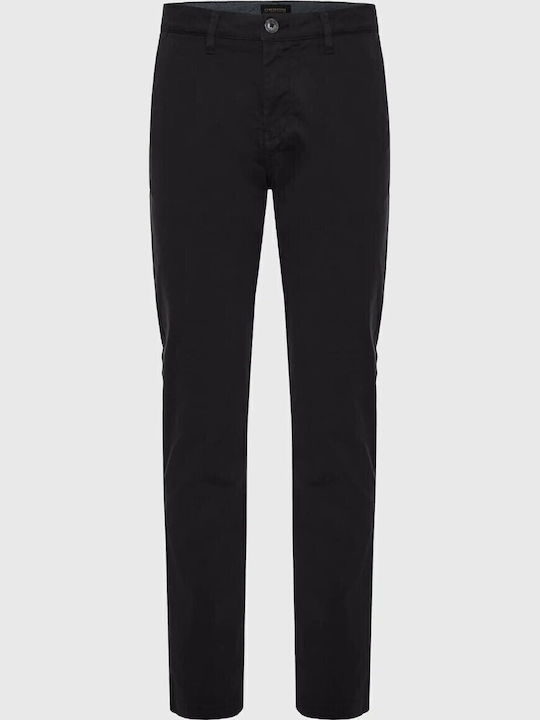 Trousers Chino Elastic in Regular Fit Black