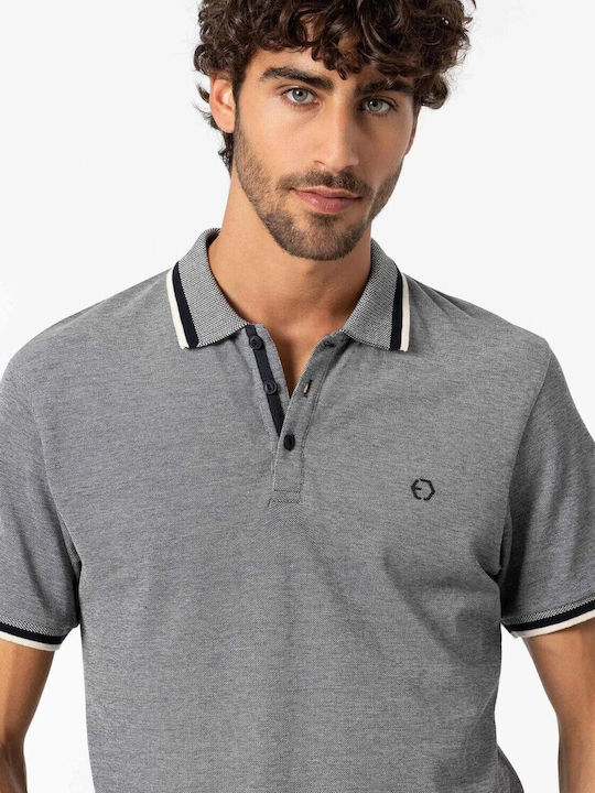 Tiffosi Herren Kurzarmshirt Polo Gray