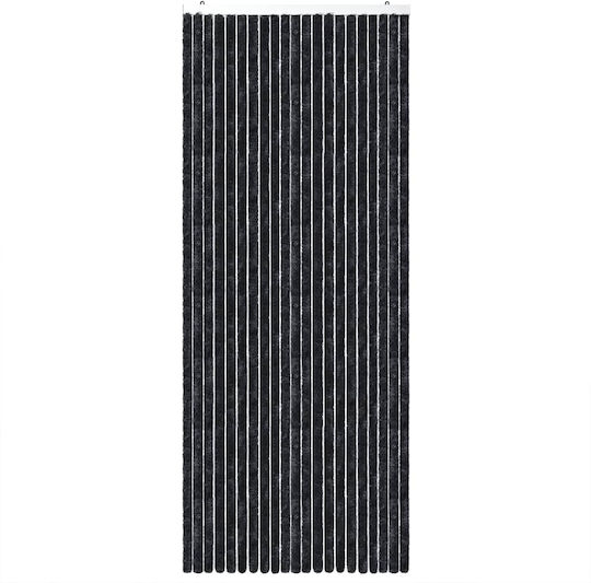 vidaXL Fabric Door Curtain Gray 100x200cm 377381