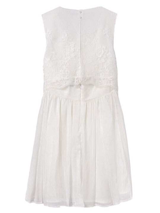 Children's Dress Sleeveless Ecru