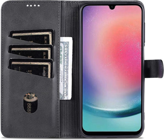Back Cover Δερμάτινο Μαγνητικό Μαύρο (Galaxy A05s)