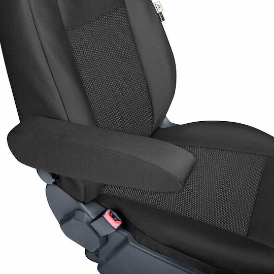 Tailor-made Front Seat Covers For Ford Transit Custom (to 06.2018 From 06.2018) With Table - 1+2 Seats