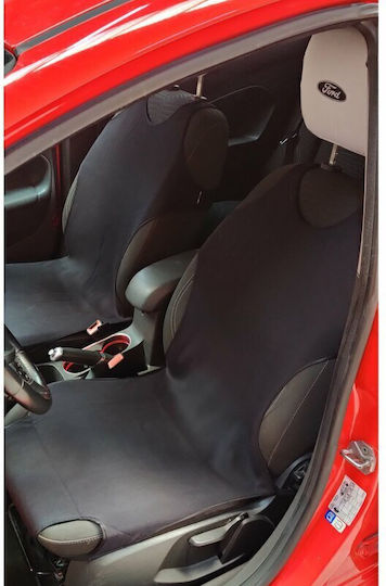 Cridem Sport T-shirt Front Seat Covers 2pcs - Black