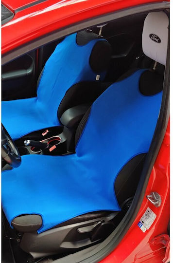 Cridem Sport T-shirt Front Seat Covers 2pcs - Blue