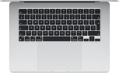 Apple MacBook Air 15" (2024) 15.3" Retina Display (M3-8-core/16GB/512GB SSD) Silver (UK Keyboard)