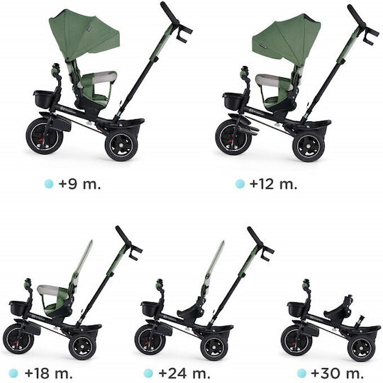 Kinderkraft Spinstep Foldable & Convertible 5 in 1 for 9 Months Green