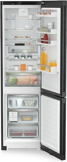 Liebherr Kühl-Gefrierkombination 371Es NoFrost H201.5xB59.7xT67.5cm. Schwarz CNbdc 573i Plus