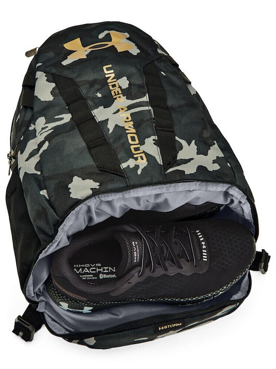 Under Armour Hustle 5.0 Waterproof 29lt Storm Black/Camo/Gold