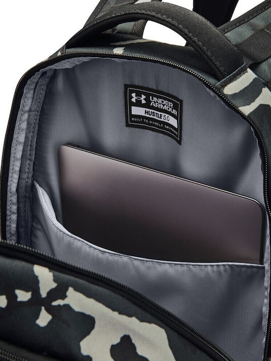 Under Armour Hustle 5.0 Waterproof 29lt Storm Black/Camo/Gold