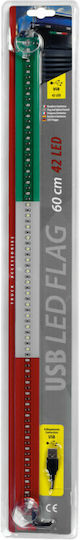 Steag cu leduri luminoase 60 Cm 42 Led Usb - Italia orizontal / Ungaria vertical