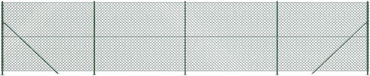 vidaXL Wire Fencing Galvanized with PVC Coating Set Green 2.2x10m