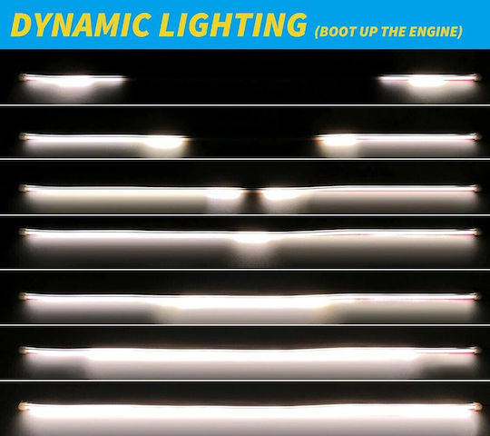 Flexible Daytime Running Lights Under The Hood 120cm Drl Led 12v + Wow - 1 Pc