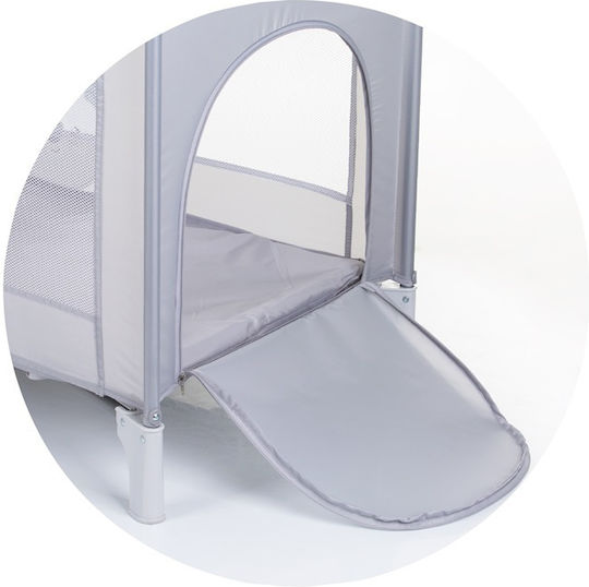 Chipolino Capri Playpen with Mattress Koala Grey 125x65cm