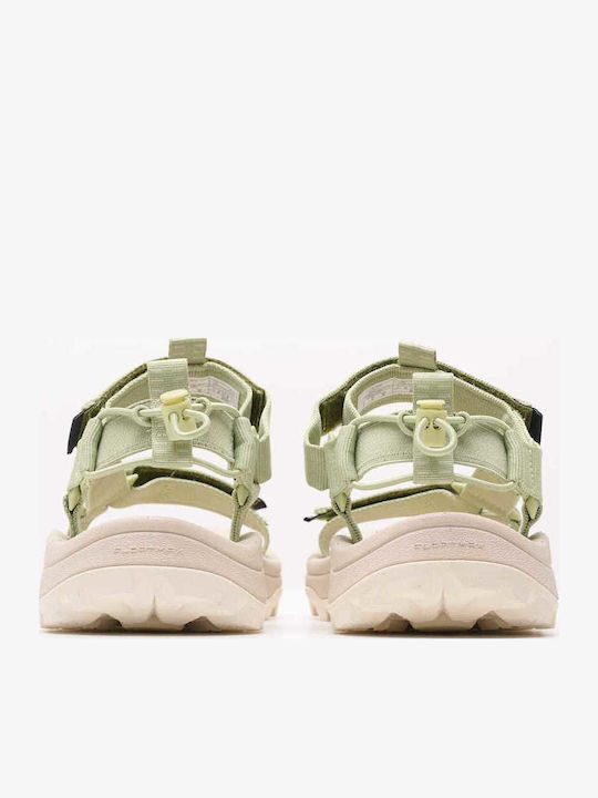 Women's Flat Sandals in Green Color